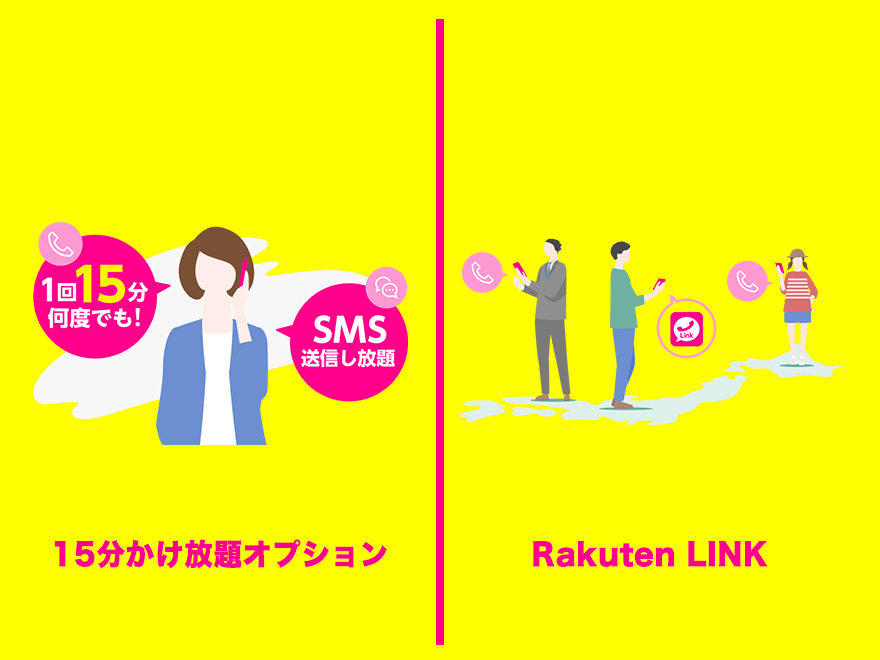 15分かけ放題とRakuten Linkの違い