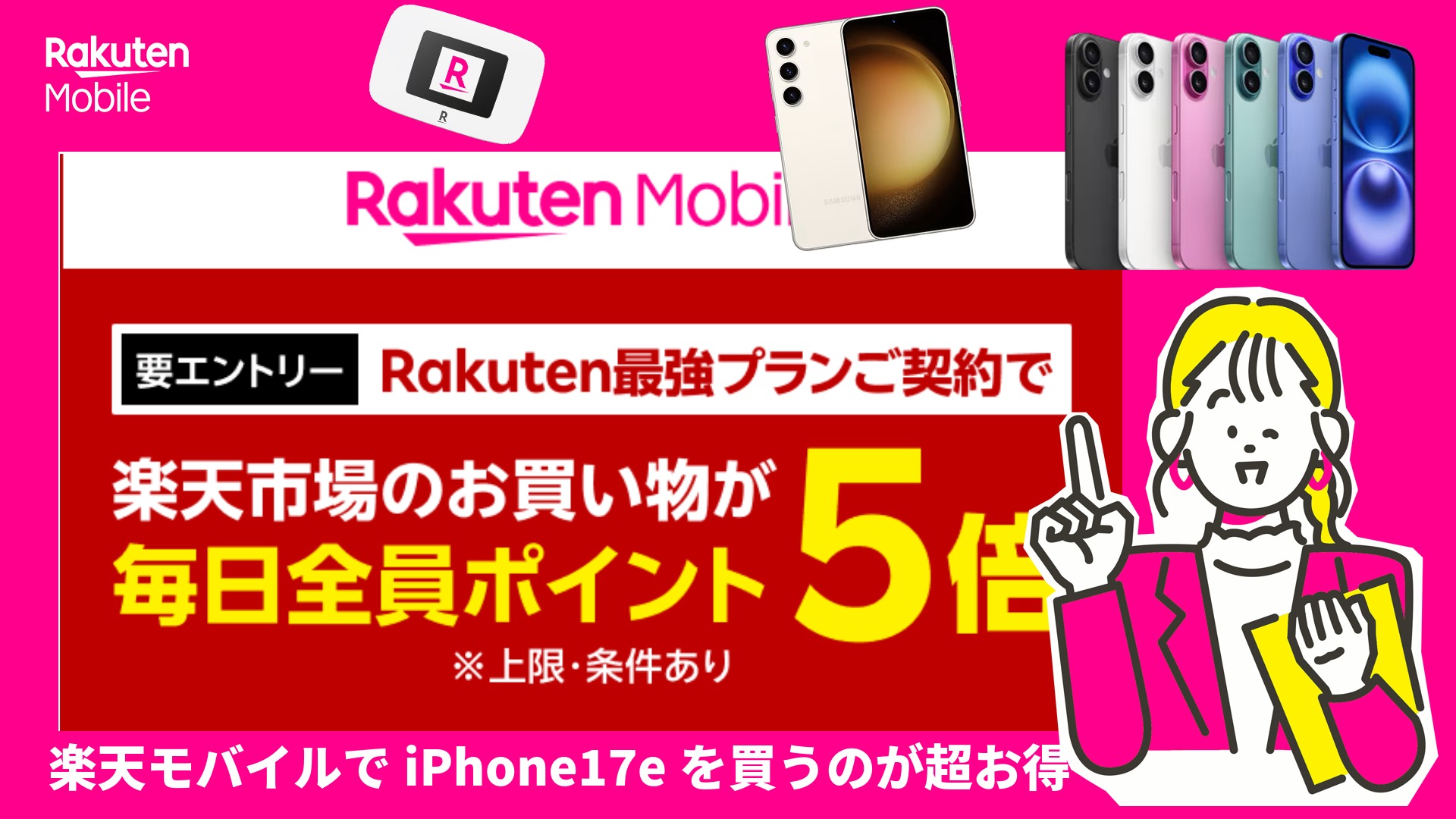 楽天モバイルSPU５倍